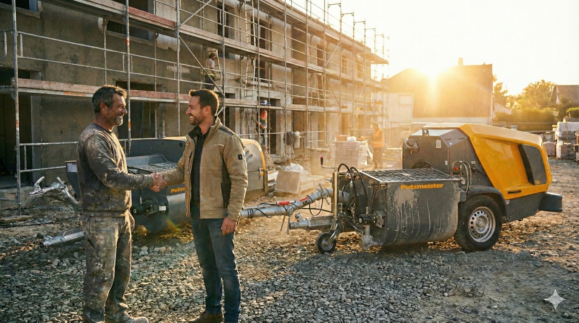Chantier de projection de façade en Île-de-France